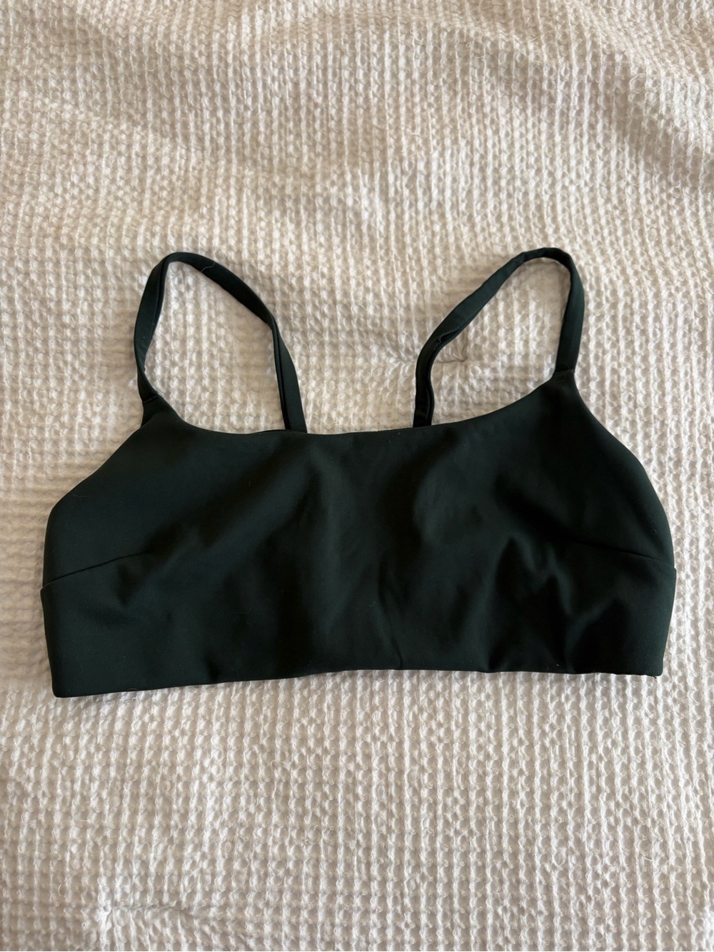 Dark green wunder train strappy bra w/ FLAW